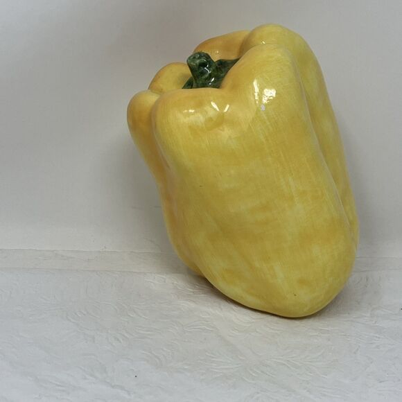 Vintage A Due Tosin Italy Majolica Ceramic Yellow Pepper Art Pottery Vegetable - Picture 5 of 9